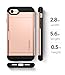 Spigen Slim Armor CS Designed for iPhone SE 2022 Case/iPhone SE 3 Case 2022 / iPhone SE 2020 Case/iPhone 8 Case/iPhone 7 Case - Blush Gold