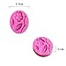 Meolin Non-stick Fondant Flower Cake Silicone Mold Baking Decorating Tool,Pink,2.56in0.31in