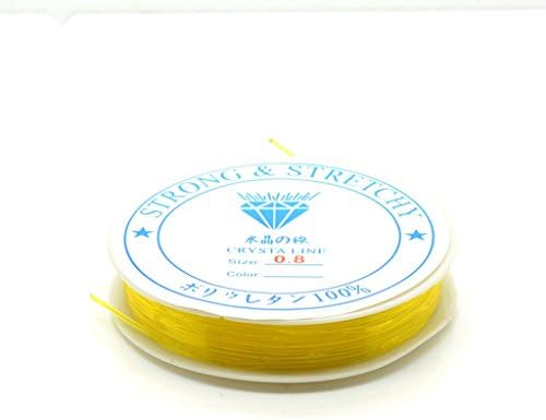 HLDIY Elastic Stretchy Colorful Crystal 0.8MM String Beading 6meter Thread Spool 3 Rolls