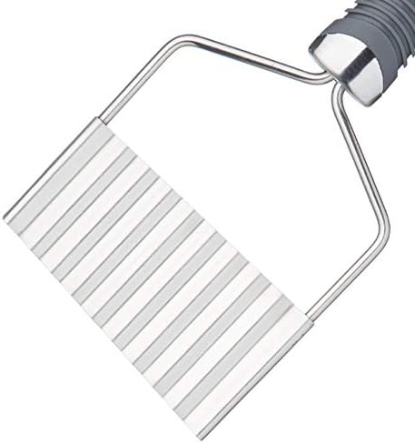 KitchenCraft Professional Crinkle Potato Chip Cutter with Soft-Grip Handle, 21.5 cm (8.5"), Silver/Grey, 21.3 x 8.1 x 1.2 cm - Image 4
