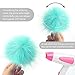 Coopay 24 Pieces Faux Fox Fur Pom Pom Balls DIY Fur Fluffy with Elastic Loop for Hats Keychains Scarves Gloves Bags Charms Knitting Accessories (Multicolor)