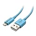 [Apple MFi Certified] Cable Matters Lightning Cable in Blue 6.6 Feet/2 Meters