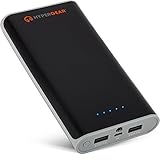 HyperGear Dual USB Power Bank 20000 mAh Universal Portable Rapid Charger/External Battery, 2.1&2.5A Output, High Capacity, Smart Chip Technology for iOs & Android smartphones, tablets, wearables, etc