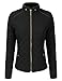 Doublju Womens Lightweight Padded Quilted Zip-Up Jacket