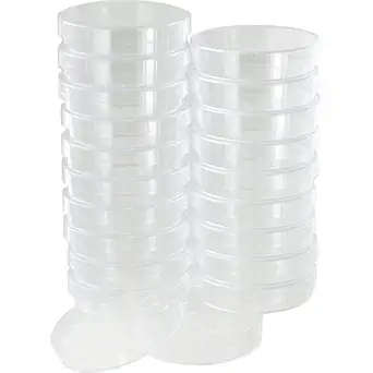 Plastic Petri Dishes - 55mm - pack of 20