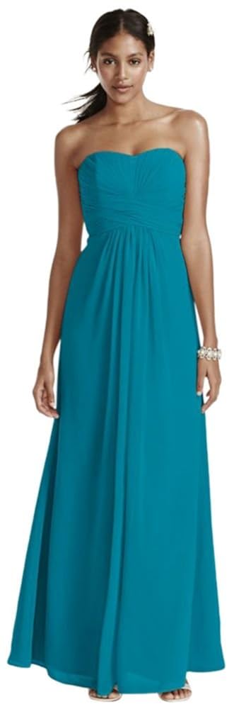 Formal Davids Bridal Long Strapless 