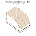 Aviditi Corrugated Cardboard Storage Bins Holder 8
