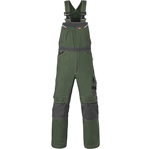 20195.LWEYJH-51 Dungarees"Attitude20195" Size Green/Grey, 35/34, Forestry Green/Charcoal Grey