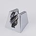 KES C102 Bathroom ABS Handheld Showerhead Bracket Holder Wall Mount Modern Square Style, Polished Chrome