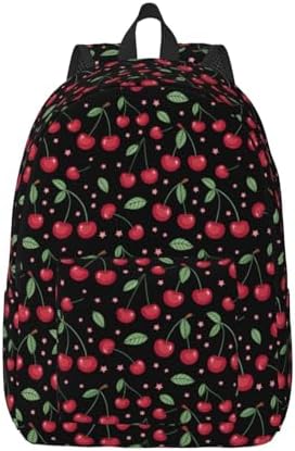 Amazon.com | GVGOAGL Red Cherry Black School Backpack for 