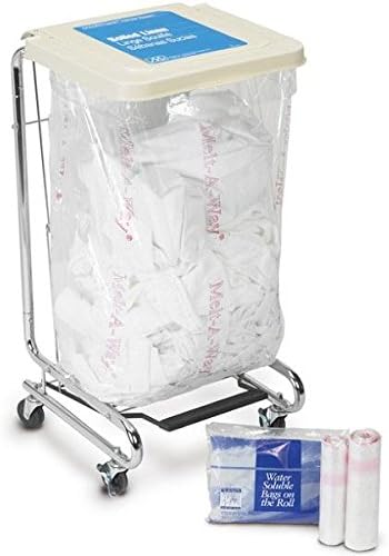 Medegen 541-A Hot Water Soluble Laundry Bag, Coreless Roll, Clear, 0.80 mil Capacity, 20 Gallon-25 Gallon Capacity, 26" Width, 33" Length, Pack of 100