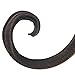 Adeco Black Flower Urban Design Metal Wall Decor for Nature Home Art Decoration & Kitchen Gifts