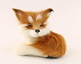 nanguawu Little Fox Sitting Fengshui Learning Resources Miniature Plush Stuffed Animal Toy