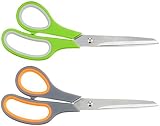 Amazon Basics Stainless Steel Scissors Comfort Grip 2 Pack 20 cm PVD Coated view 6