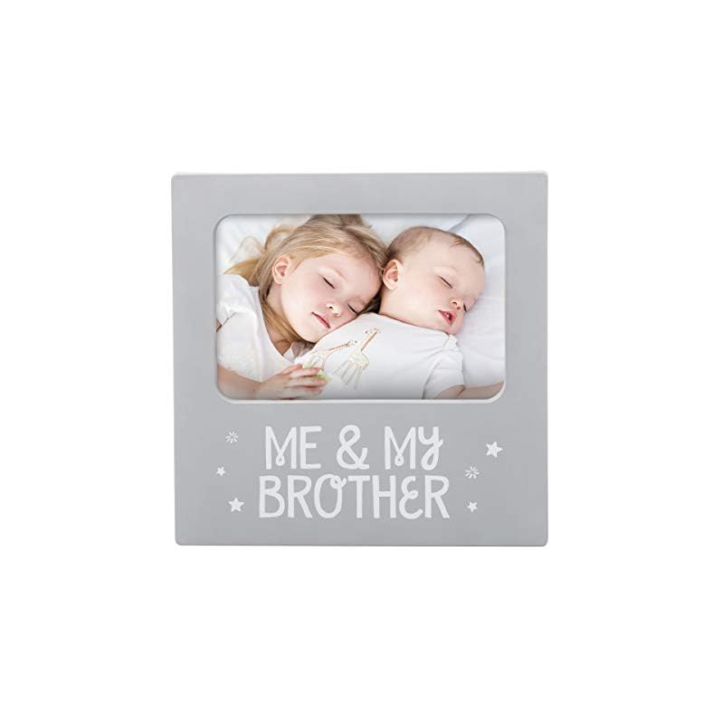 Tiny Ideas Me & My Brother Picture Frame, Nursery Décor, Gender-Neutral Baby Frame, Perfect Siblings Gift, Baby Keepsake…