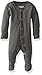 L'ovedbaby Unisex-Baby Organic Cotton Footed Overall, Gray, 0/3 Months