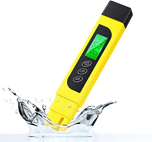 TDS Meter, Professional Quality TDS, EC &amp; Temperature Meter, Water Quality Test Meter,0-9990ppm.Accurate and Reliable Water Test Meter. Ideal for Drinking Water, Aquariums (2018 Upgraded)