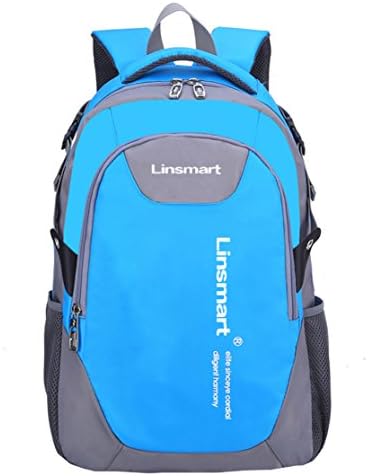 Linsmart Large Space Lightweight School Backpack Book Bag for Boys Blue