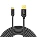 Anker 10ft / 3m Nylon Braided Tangle-Free Micro USB Cable with Gold-Plated Connectors for Android, Samsung, LG, HTC, Nexus, Sony and More (Black)