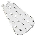 Nested Bean Zen Sack Premier - 70% Rayon from Bamboo Baby Sleeping Bag | Adjustable Wearable Blanket (6-15 Months, Deepsea Diver)