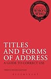 Titles and Forms of Address: A Guide to Correct Use