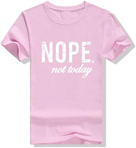 Earnest Women's Letter Print Crewneck Short Sleeve Top Shirts 1 S