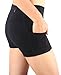 Neonysweets Womens Yoga Short Pants Exercise Workout Running Shorts Black M