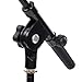 Pyle Universal Compact Microphone Stand - Mic Mount Holder Height Adjustment 19.0” to 26.0” Inch and Telescoping Boom Extension Adjustable Up to 16.0'' w/ Knob Style Tension Lock Mechanism - PMKS7