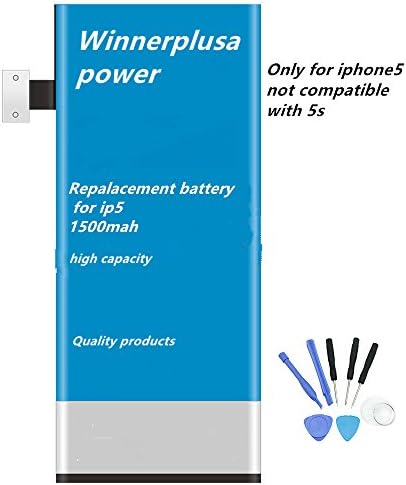 Wonderful power battery for iphone5 with 8 in 1 tools dual IC protection