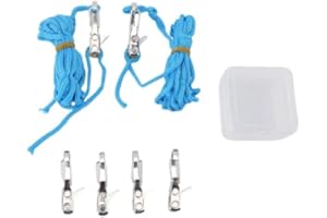 Zopsc Heavy Duty Rope Adjuster - Marine Grade Cord Tensioner with Stainless Steel Spring & Alloy Roller - Quick Release Rope 