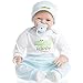 SanyDoll Reborn Baby Doll Vinyl 22inch 55cm Lovely Lifelike Cute Baby Birthday