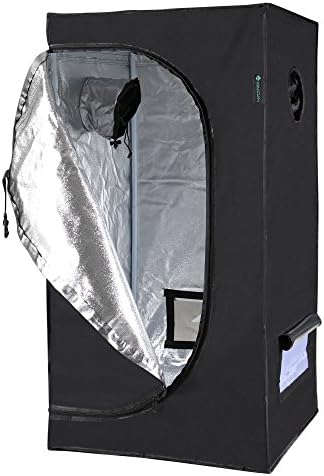 IDAODAN Grow Tent, 24"x24"x48" 600D Mylar Hydroponic Indoor Grow Tent for Plant Growing