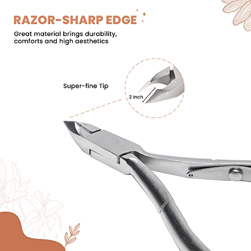 NEOVN Cuticle Full Jaw Trimmer Nippers Professional NonCorrosive