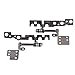 Eathtek Replacement LCD Hinge Hinges Set Left and Right for Lenovo Y50-70 Touch Series, Compatible Part Number 59445083 5H50F78774