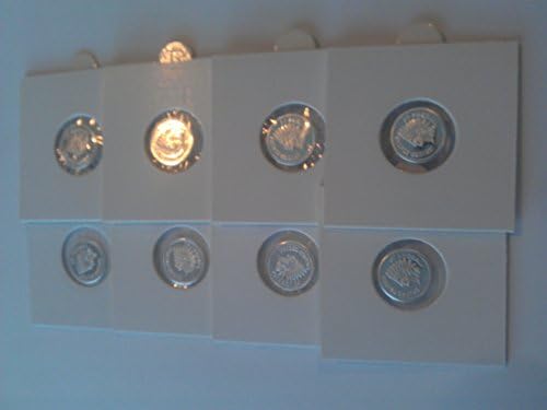 Eight 1 Gram Silver Native American Rounds