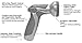 Gilmour 1609825830 034411028308 Nozzle, Thumb Control, Gray