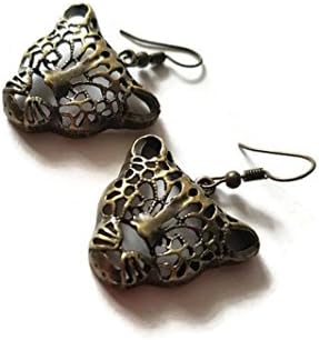 Hot Thailand Pinchbeck Jewelry Making Charms Jewelry Charm Antique Brass Tone Fashion Earrings Thai Elephant Style (Jaguar)