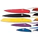 MEGALOWMART Set of 5 Colored Stainless Steel Multicolored Knife Set Cutlery Kitchen Knives