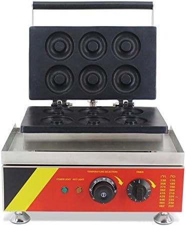 NP-4 Commerical/Home Use 6pcs 110v 220v Electric Commercial 7.5cm Donut Doughnut Machine Maker Iron Baker Baking Equipment CE Certification