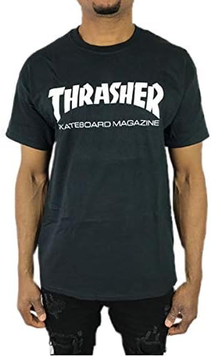 Amazon Thrasher スラッシャー Tシャツ Skate Mag マグ ロゴ 黒 ブラック 白 ホワイト メンズ スケート メンズ ストリート 半袖 春夏 Tsa346 Tシャツ カットソー 通販