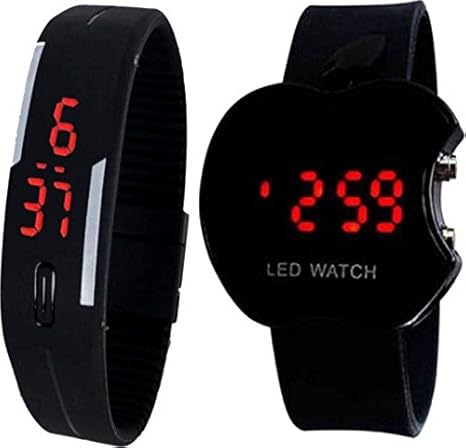 MAHIT Black Digital Combo Pack for Children Watch - for Boys & Girls