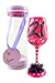 Top Shelf 21st Birthday Wine Glass with Charm - Novelty Gift Idea For Her