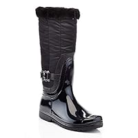 Henry Ferrera Connection-100 Black Ladies Tall Snow/Rain Boot (5)