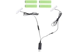 2in1 AA Battery USB Power Supply Replace 1-4pcs1.5V AA Batteries for Clock Toys Camera Torch Radio