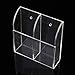 KINGSO Wall Mount Acrylic Remote Control Storage Holder Organizer