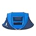HUI LINGYANG Outdoor Instant 4-Person Pop Up Dome Tent - Easy, Automatic Setup -Ideal Shelter for Casual Family Camping Hiking, Blue