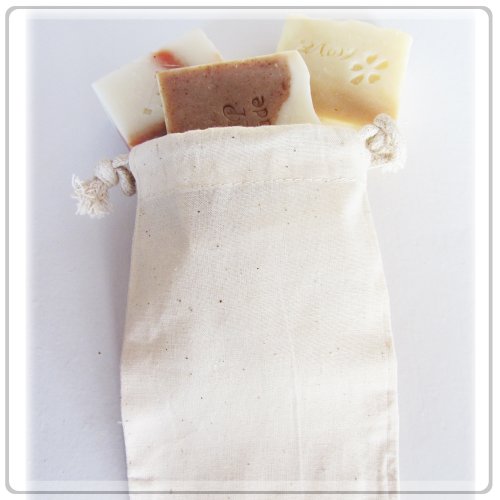 UPC 576764543331, Cotton Muslin Bags Wedding Bags 4x6 Inch Pack Of 24 For Coffee Beans, Soaps, Candies, Seeds, Etc