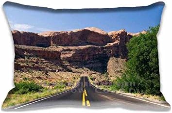 Standard Size 20x30inch Pillow Case Creative Pillow Cover Fashion End Of Road Cotton Polyester Cushion Cover
