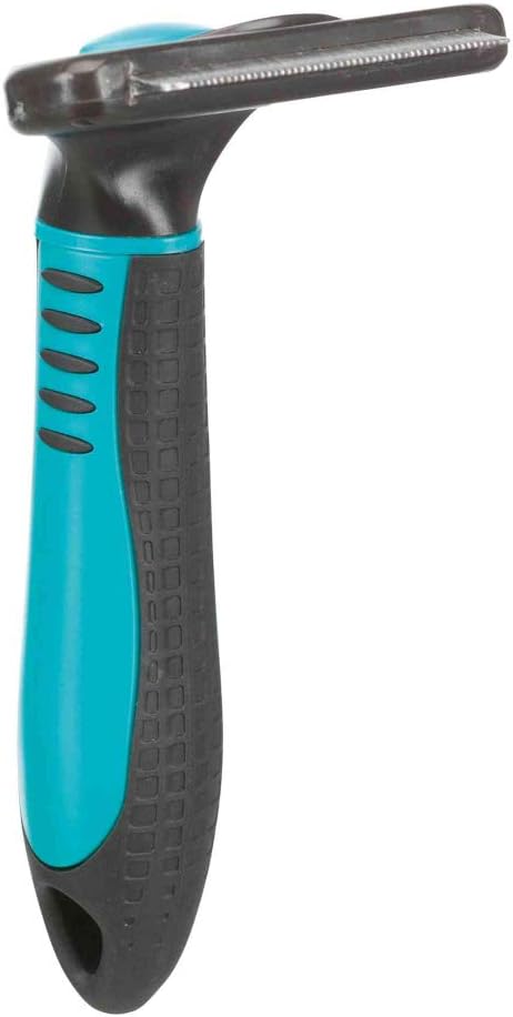 TRIXIE Carding curry comb for detangling & thinning short hair and coarse hair, replaceable curry comb head