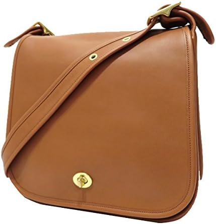 Amazon Coach コーチ グローブレザー ターンロック式 ショルダーバッグ メンズ ブラウン 中古 Coach コーチ ショルダーバッグ